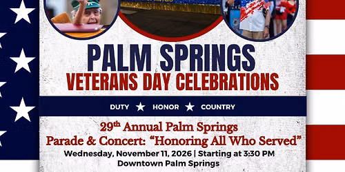 29th Annual Palm Springs Veterans Day