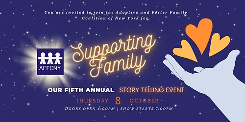 Supporting Family: Our 5th Annual Storytelling Event | AFFCNY