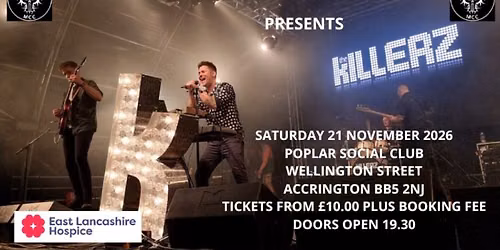 The Killerz: Ultimate Killers Tribute Live in Accrington