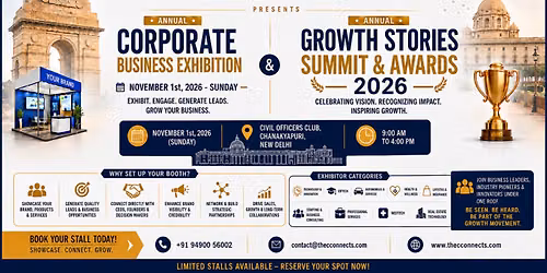 Annual Corporate Business Exhibition & Growth Stories Summit & Awards 2026 New Delhi