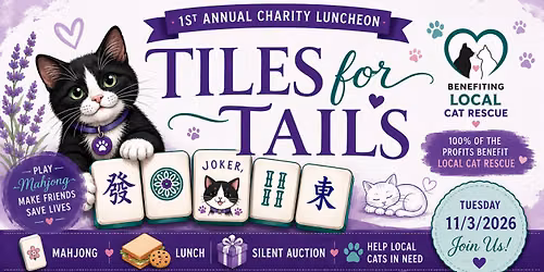 Tiles for Tails \u2013 1st Annual Charity Luncheon