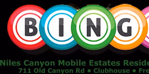 Niles Canyon BINGO