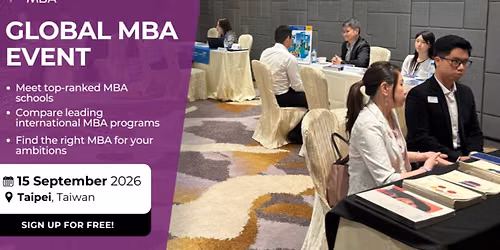 Elite MBA programs. International career opportunities: Access MBA Taipei