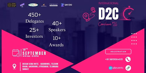 International D2C Conclave'26 | Hyderabad