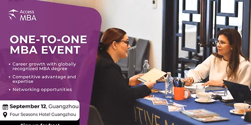 Discover One-to-One MBA Opportunities in Guangzhou on 12 September 2026