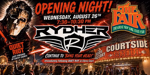 RYDHER @ The Great NYS FAIR \/ The Suds Factory Courtside Grill