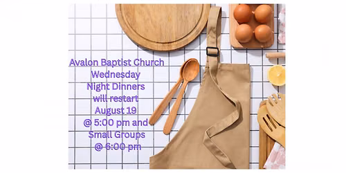 Wednesday Night Dinner and Small Group Classes