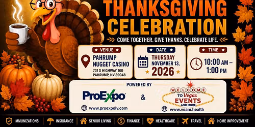 LivingWell Senior Expo \u2013 Thanksgiving Celebration