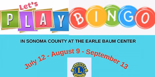 Sunday Bingo 1-3 PM Santa Rosa @ Earl Baum Center for the Blind