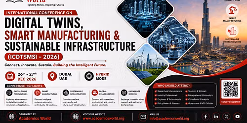 International Conference on Digital Twins, Smart Manufacturing & Sustainable Infrastructure