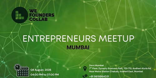 Entrepreneurs Meetup by We Founders Collab Mumbai 2026