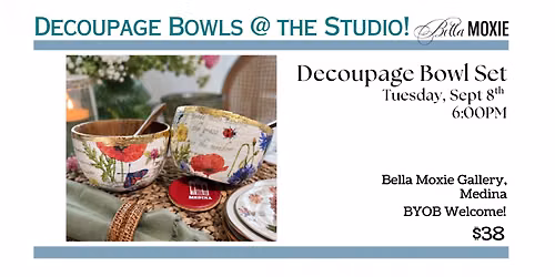 Darling Decoupage Dishes