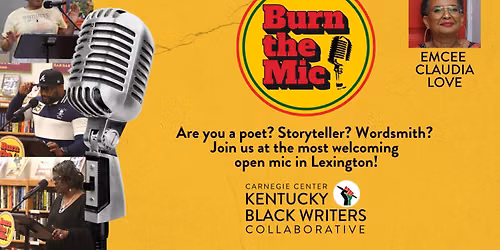 Burn The Mic poetry open mic - August