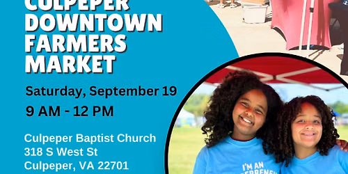 Kids Markets at the Culpeper Downtown Famers Market