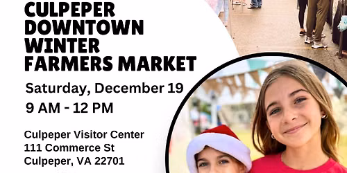 Kids Markets at the Culpeper Downtown Winter Famers Market
