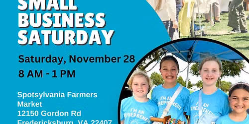 Kids Markets at the Spotsylvania Famers Market on Small Business Saturday