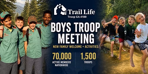 Boys Troop Meeting + New Family Welcome - Troop GA-4100