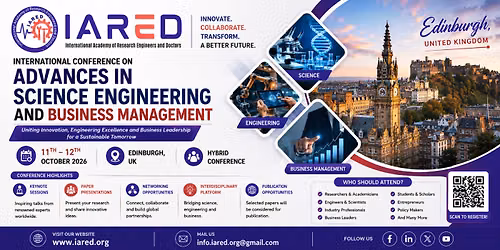 International Conference on Advances in Science Engineering and Business Management