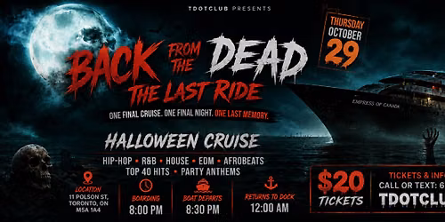 Toronto Halloween Thursday Boat Party