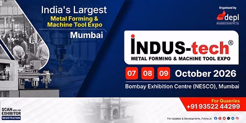 INDUS-tech Mumbai 2026 \u2013 Metal Forming Technology Expo