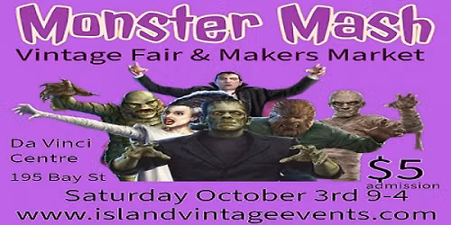 Monster Mash Halloween Vintage Fair and Makers Market.
