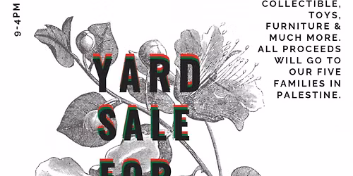 Yard Sale for Gaza