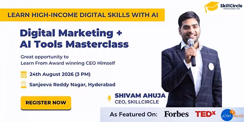 SkillCircle Masterclass Hyderabad: Start Your Career with Digital Marketing + AI