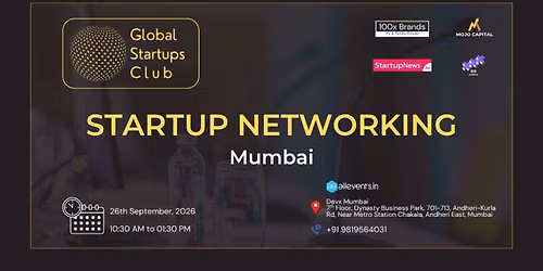 GLOBAL STARTUPS CLUB l STARTUP NETWORKING MUMBAI 2026