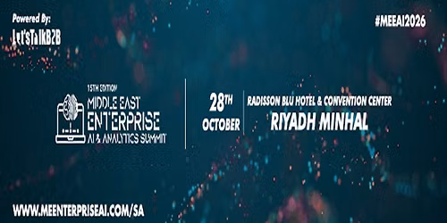 15th Middle East Enterprise AI & Analytics Summit