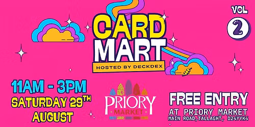 Card Mart by DeckDex - FREE Pok\u00e9mon & Trading Card Event - Saturday 29th August 
