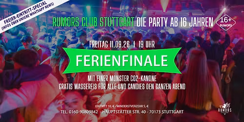 DIE PARTY ab 16 Jahren - Stuttgarts angesagteste 16er Party!