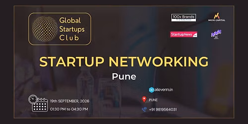 GLOBAL STARTUPS CLUB l STARTUP NETWORKING PUNE 2026