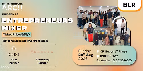 Entrepreneur's Mixer (Bengaluru)