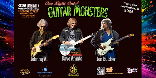 Guitar Monsters feat. Jon Butcher, Johnny A. w\/special guest Dave Amato