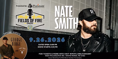 Fields of Fire 2026 | Nate Smith + George Birge + Logan Chalk