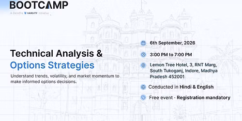 Technical Analysis & Options Strategies | Zerodha Bootcamp | Indore Edition