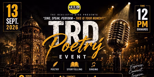 TRD Poetry Open Mic Event