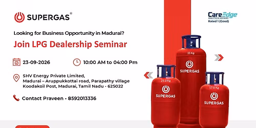 Seminar on LPG Cylinder Dealership | Madurai