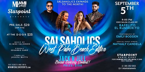 Salsaholics West Palm Beach Edition at Starpoint!