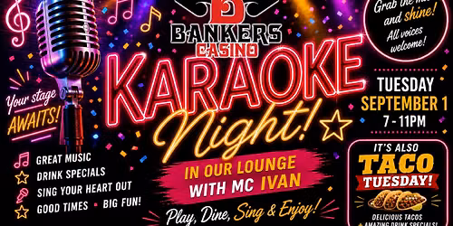KARAOKE NIGHT AT BANKERS CASINO
