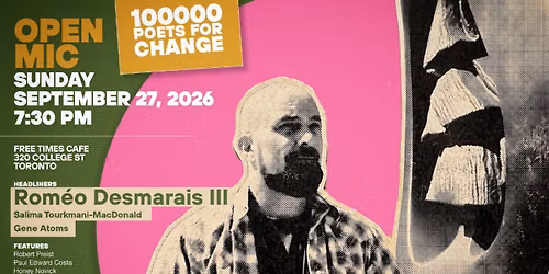 OPEN MIC: 100,000 Poets For Change