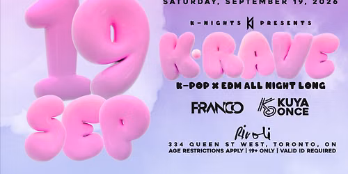 09.19 - K-Nights presents K-RAVE - K-Pop x EDM - K-Pop Rave