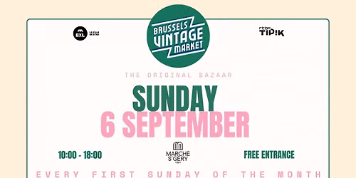 Brussels Vintage Market - 6 Septembre