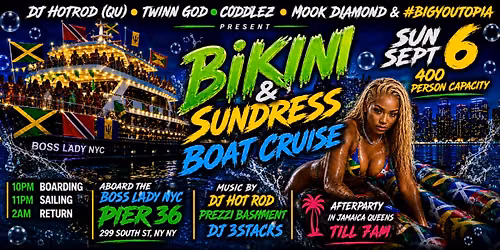 REP YOUR FLAG LABORDAY WEEKEND Bikini Boat Cruise