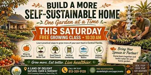 Fall Gardening Prep Guide: Free Saturday Class on How to Become More Self-Sustainable 