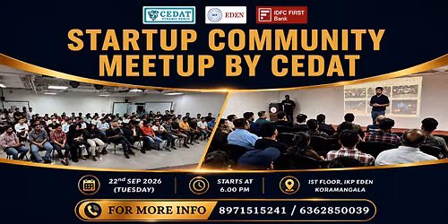 Startup Community Meetup by CEDAT