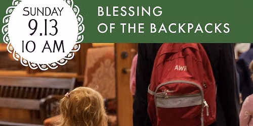 Blessing of the Backpacks