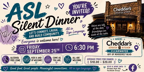 ASL Unscripted Gatherings Silent Dinner 