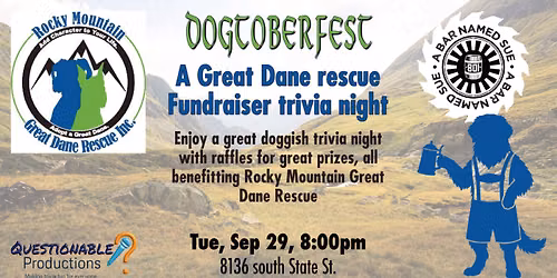 Dogtoberfest - Dog Trivia fundraiser for Great Danes