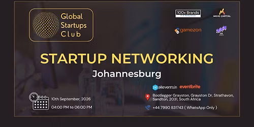 GLOBAL STARTUP NETWORKING JOHANNESBURG 2026